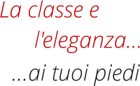 La classe e …ai tuoi piedi l'eleganza…