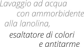 con ammorbidente esaltatore di colori Lavaggio ad acqua alla lanolina, e antitarme